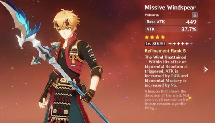 Missive Windspear - Four Star