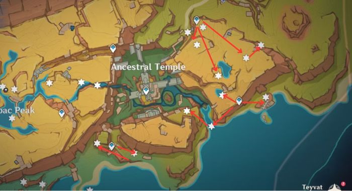 Ancestral Temple Saurian Locations