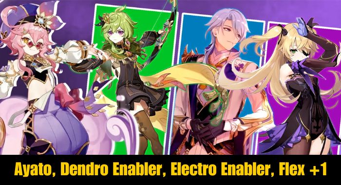 Ayato, Dendro Enabler, Electro Enabler, Flex +1