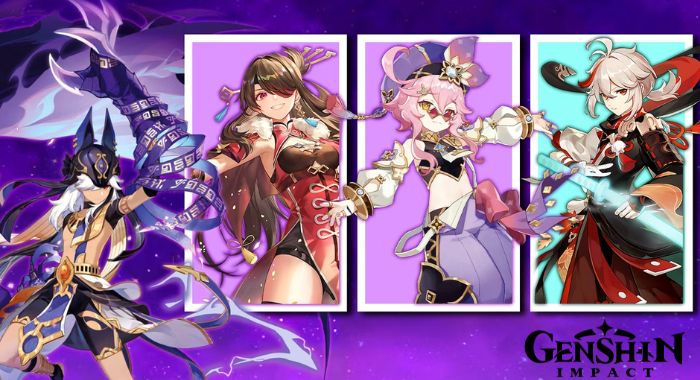 Cyno, Beidou, Dori, Kazuha