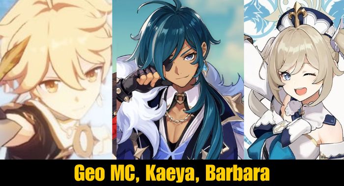 Geo MC, Kaeya, Barbara