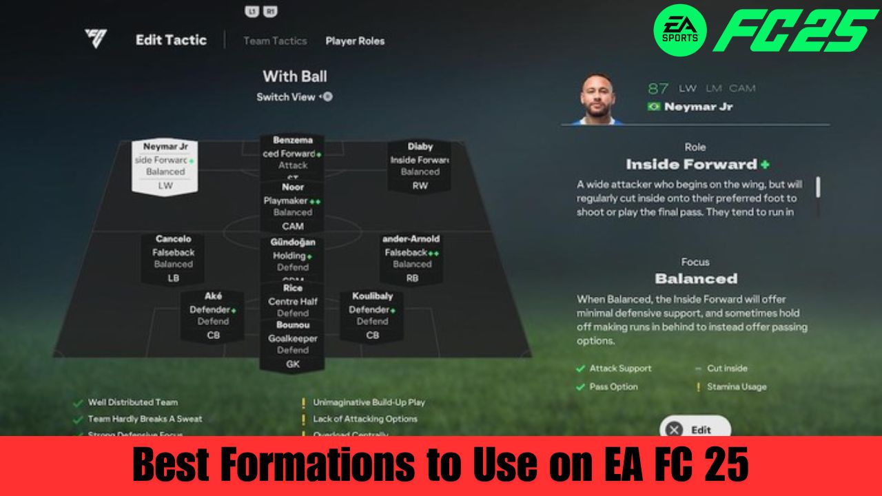 Best Formations to Use on EA FC 25