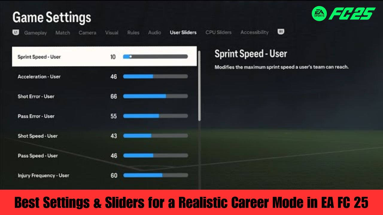 Best Settings & Sliders for a Realistic Career Mode in EA FC 25