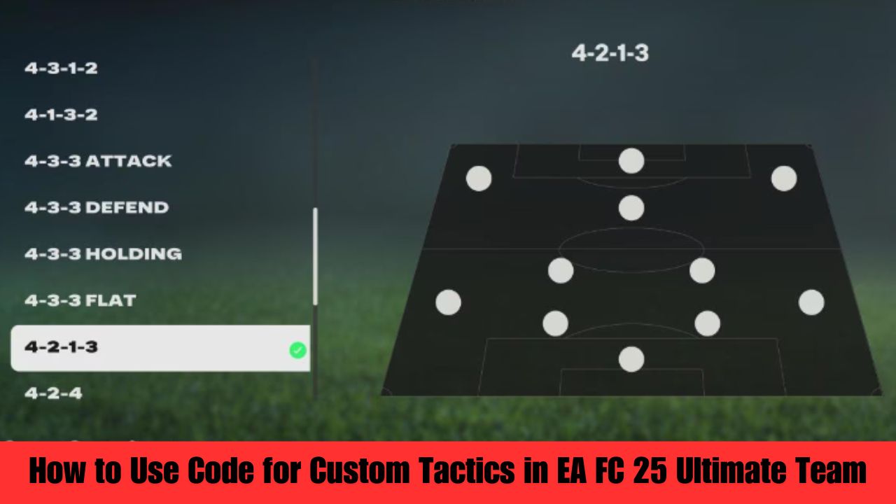 How to Use Code for Custom Tactics in EA FC 25 Ultimate Team